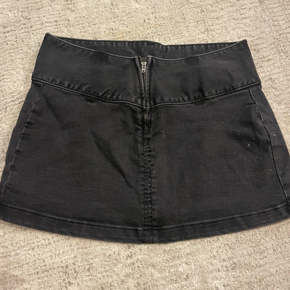 Forever 21 Black Skater Mini Skirt Casual
